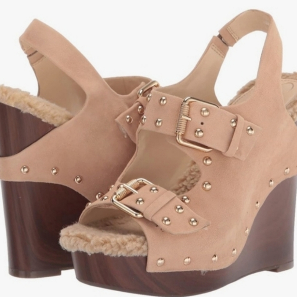 JESSICA SIMPSON TAN HEELS NEW IN BOX 9.5